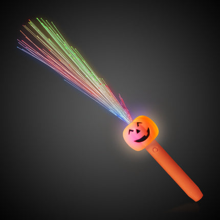 LED Halloween Fiber Optic Wands Retail Counter Display - Assorted 12 Per Pack