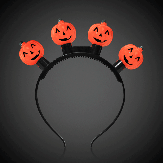 LED Halloween Headbands Retail Counter Display - Assorted 12 Per Pack