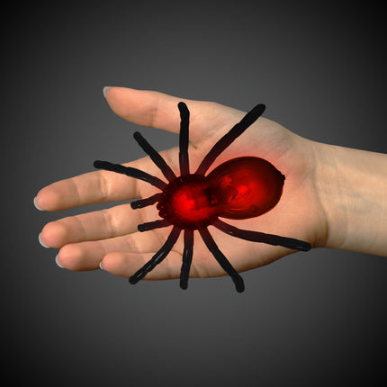 LED Halloween Spiders Retail Counter Display - Assorted 12 Per Pack