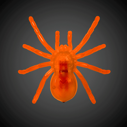 LED Halloween Spiders Retail Counter Display - Assorted 12 Per Pack