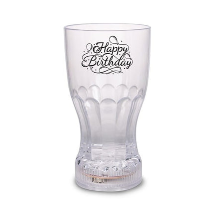 LED Light Up Happy Birthday 12 oz Cup