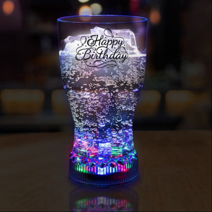 LED Light Up Happy Birthday 12 oz Cup