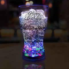 LED Light Up Happy Birthday 12 oz Cup