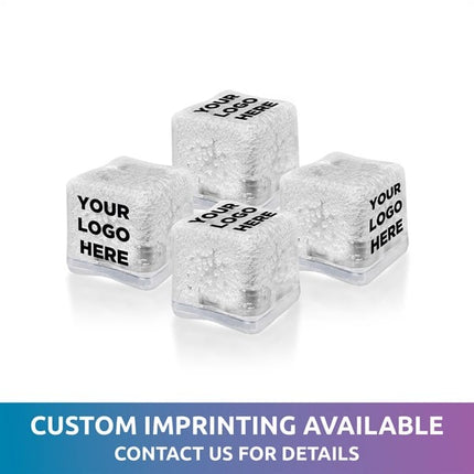 Assorted LED Light Up Ice Cubes - 12 Per Pack