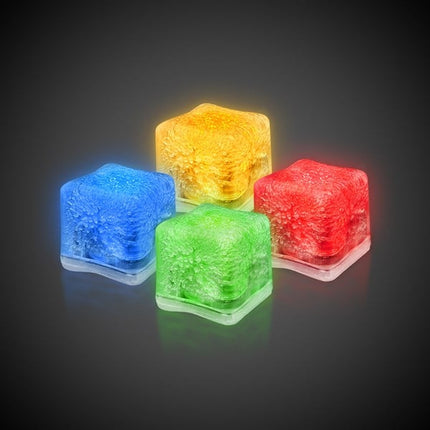 Assorted LED Light Up Ice Cubes - 12 Per Pack