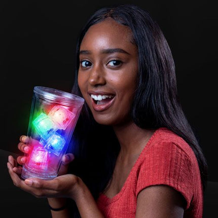 Assorted LED Light Up Ice Cubes - 12 Per Pack