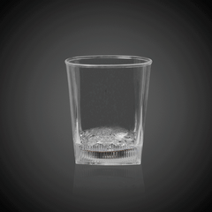 LED Light Up 10 Oz Square Bottom Rock Glass