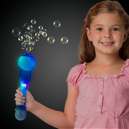 LED Light Up 11" Translucent Bubble Wand
