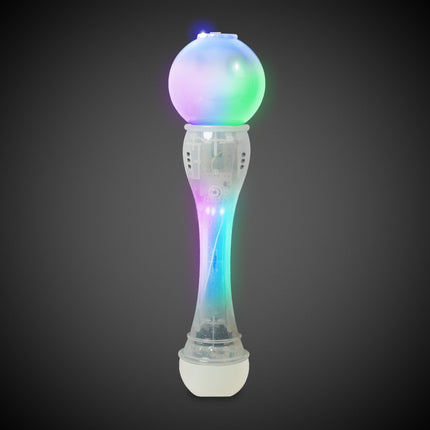 LED Light Up 11" Translucent Bubble Wand
