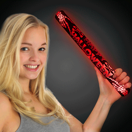 LED Light Up 16 Inch Halloween Foam Stick Baton
