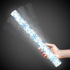LED Light Up 16 Inch Snowflakes Print Foam Stick Baton