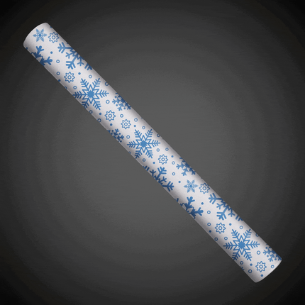 LED Light Up 16 Inch Snowflakes Print Foam Stick Baton