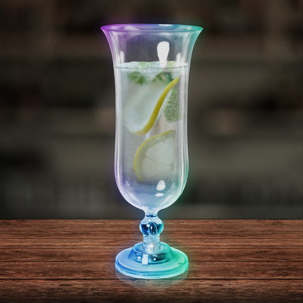 LED Multi-Color Light Up 16 Oz Hurricane Glass