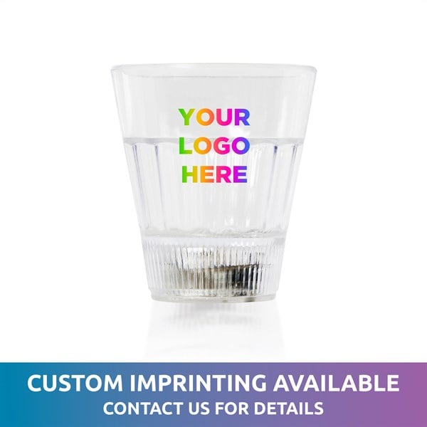 LED Light Up 2 Oz Rainbow Shot Glass