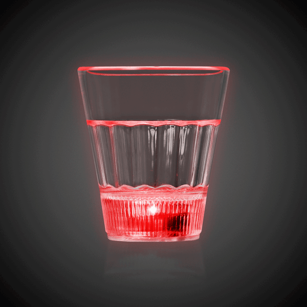 LED Light Up 2 Oz Rainbow Shot Glass
