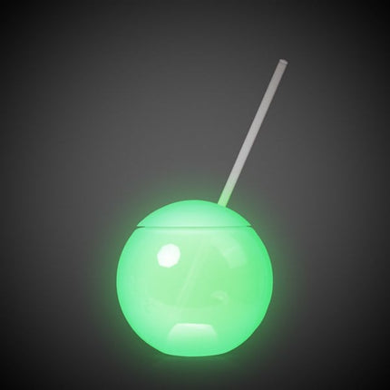 LED Light Up 20 Oz Glass Ball Tumbler - Multi Color