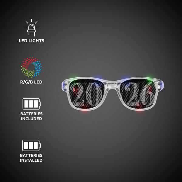 LED Light Up 2026 Retro Sunglasses