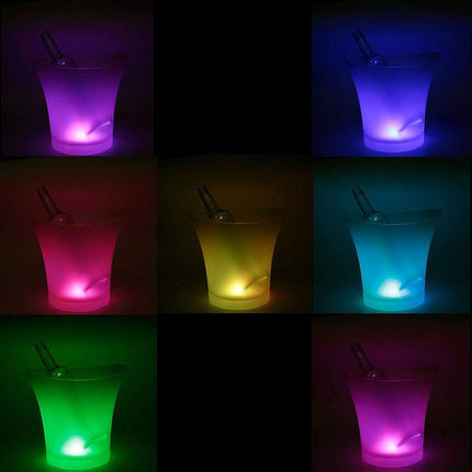 LED Light Up 5L Ice Bucket With Multi Colors Changing