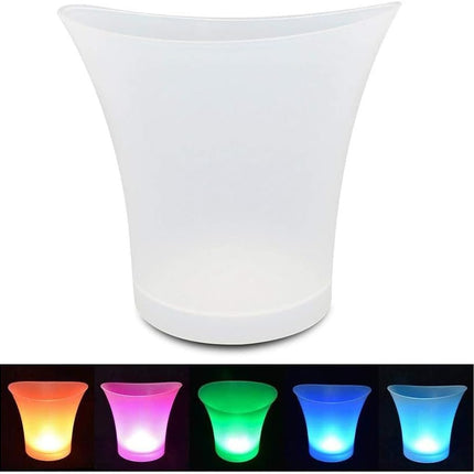 LED Light Up 5L Ice Bucket With Multi Colors Changing