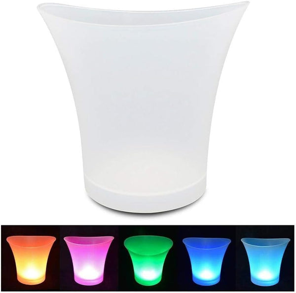 LED Light Up 5L Ice Bucket With Multi Colors Changing