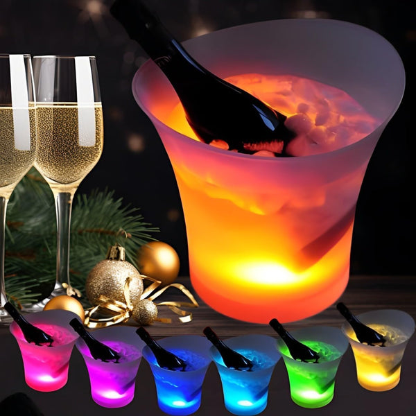 LED Light Up 5L Ice Bucket With Multi Colors Changing