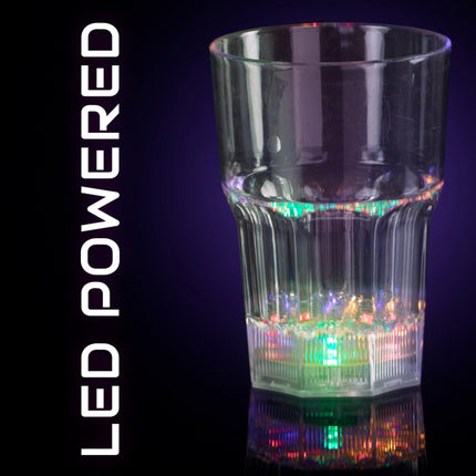 LED Light Up 8 Oz Whiskey Glass - Multi Color
