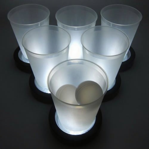 LED Light Up Beer Pong Game Set