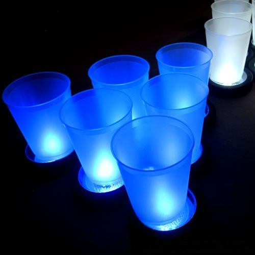 LED Light Up Beer Pong Game Set