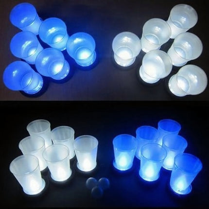 LED Light Up Beer Pong Game Set