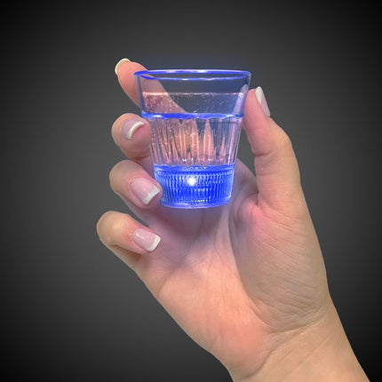 LED Light Up Blue 2 Oz Glow Shot Glass