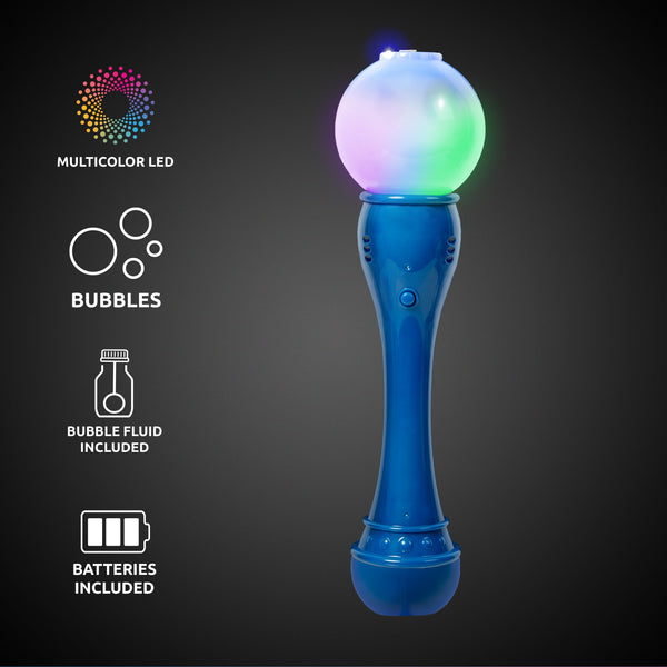 LED Light Up Blue Bubble Wand