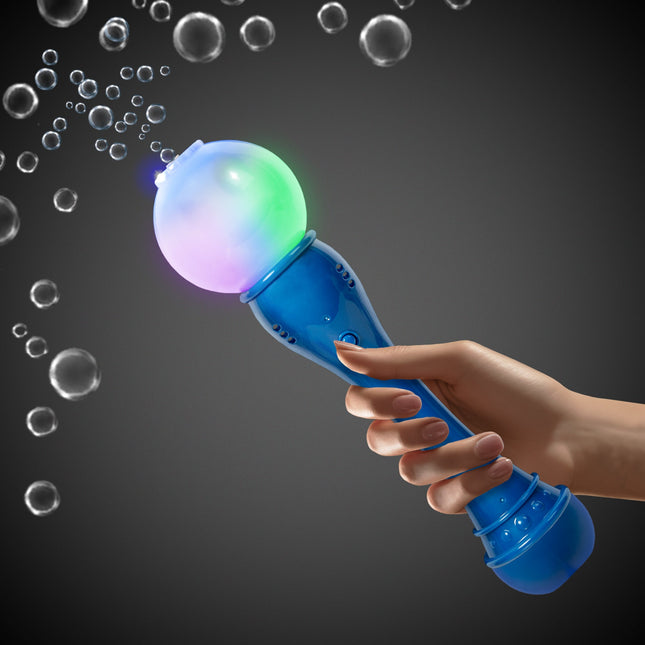 LED Light Up Blue Bubble Wand