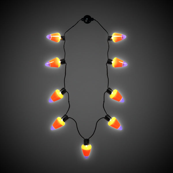 LED Light Up Candy Corn Necklace