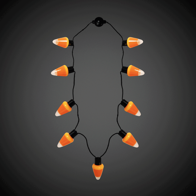 LED Light Up Candy Corn Necklace
