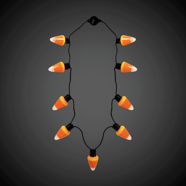 LED Light Up Candy Corn Necklace