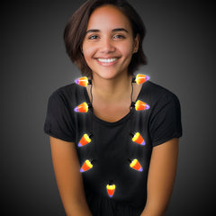 LED Light Up Candy Corn Necklace