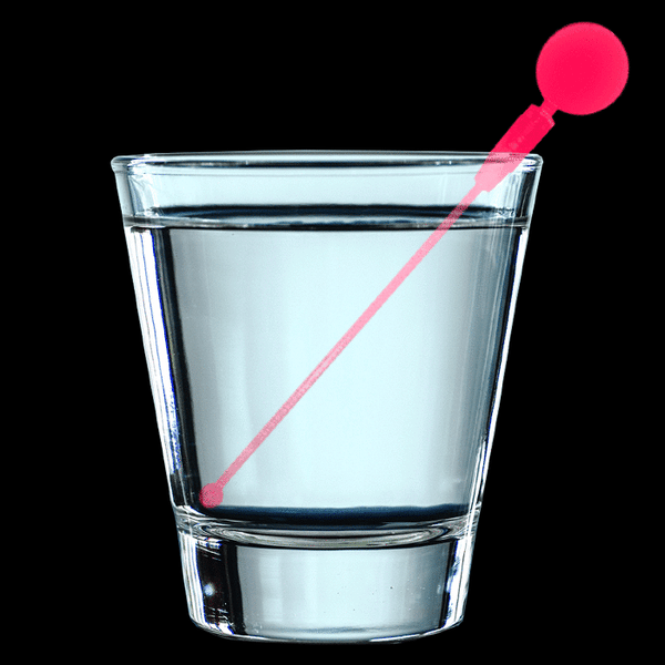 Red LED Light Up Cocktail Drink Stirrer