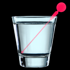 Red LED Light Up Cocktail Drink Stirrer