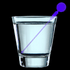 Blue LED Light Up Cocktail Drink Stirrer