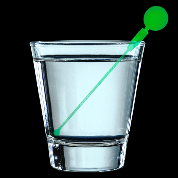 Green LED Light Up Cocktail Drink Stirrer
