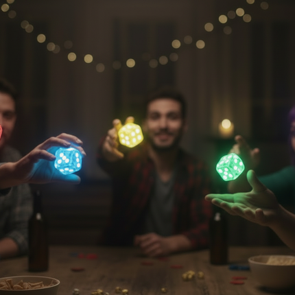 LED Light-Up Dice - 5 Hands 5 Dice
