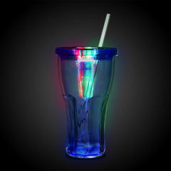 LED Light Up Double Wall 18 Oz Tumbler Cola Cup
