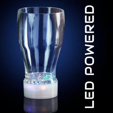LED Light Up Flashing 10 Oz Glass - Multicolor
