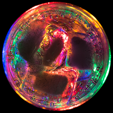 LED Light Up Flashing 10 Oz Glass - Multicolor