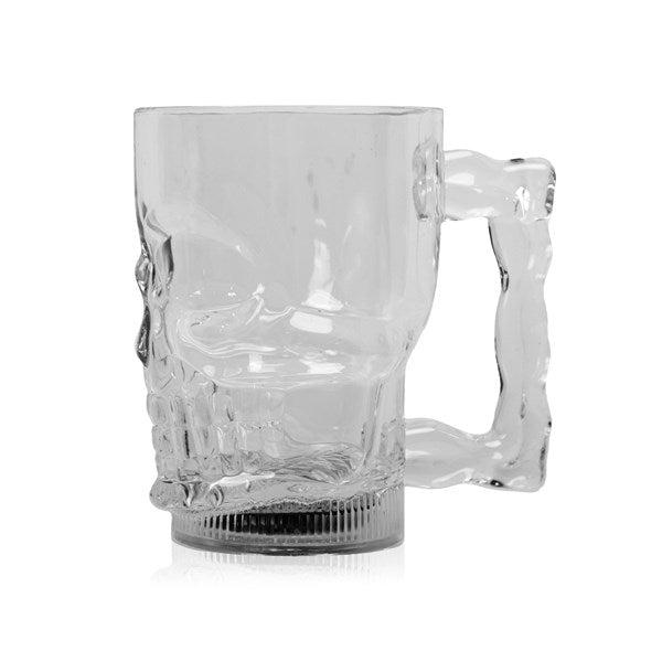 LED Light Up Multi-color Flashing 14 Oz Skull Mug