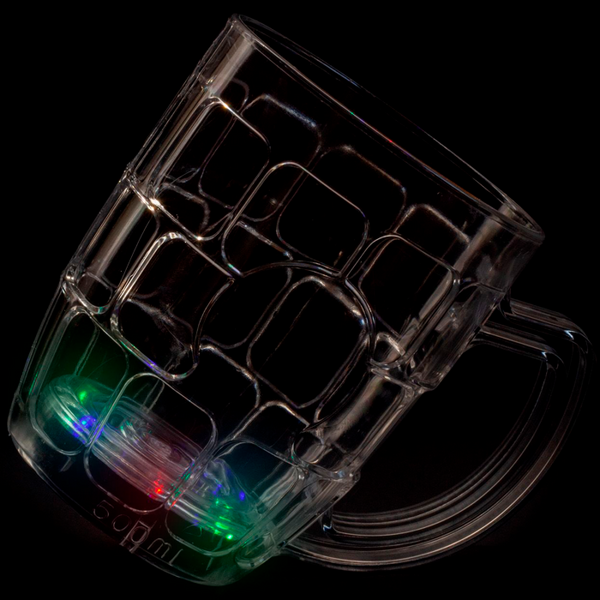 LED Light Up Flashing 16 Oz Beer Mug