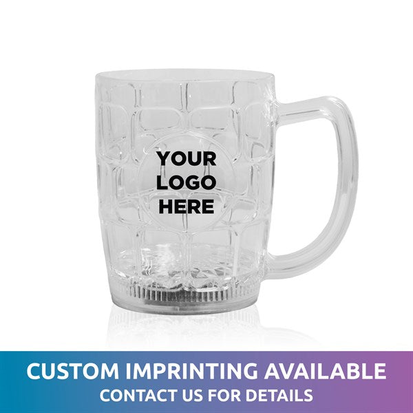 LED Multi Color Flashing 16 Oz Dimple Beer Mug
