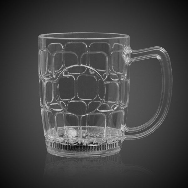 LED Multi Color Flashing 16 Oz Dimple Beer Mug