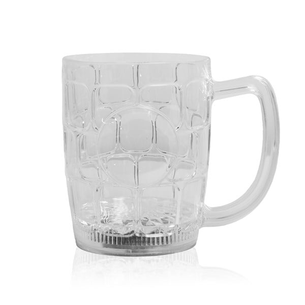 LED Multi Color Flashing 16 Oz Dimple Beer Mug