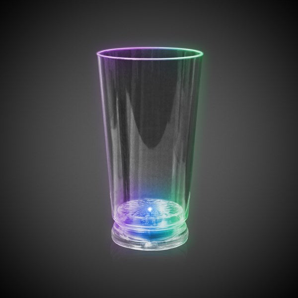 LED Light Up Flashing 16 Oz Pint Glass - Multicolor